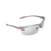 Radians PG0810CS Ladies Range Eyewear Women Clear Lens Gray with Coral Accents Frame