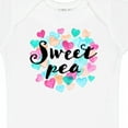 thumbnail image 4 of Inktastic Sweet Pea Hearts Boys or Girls Baby Bodysuit, 4 of 5