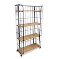 thumbnail image 1 of Cheungs 5384 4 Tier Organizer Cart with A Finished Steel Frame - Dark Gray, 1 of 1