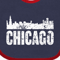 thumbnail image 4 of Inktastic Chicago Skyline Grunge Boys or Girls Baby Bib, 4 of 4