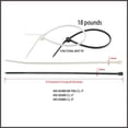 thumbnail image 3 of Steren Cable Tie 6in 18lb Nylon Self-Locking Clear 100 per bag, 3 of 7