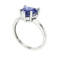 thumbnail image 2 of Clara Pucci 14K White Gold 2ct Tanzanite Solitaire Ring for Women, 2 of 8