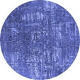 thumbnail image 1 of Ahgly Company Indoor Round Oriental Blue Industrial Area Rugs, 8' Round, 1 of 4