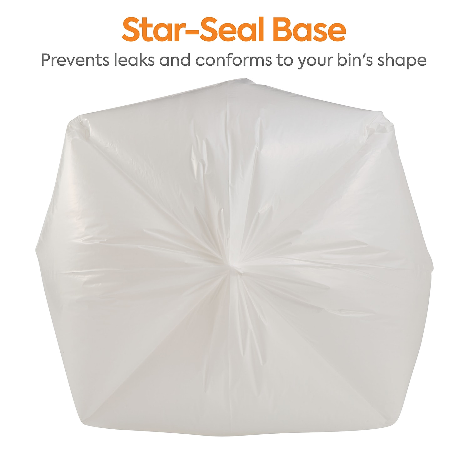Staples Coastwide Professional 20-30 Gallon Trash Bag 30" x 36" Low Density 0.9 mil White 200