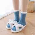 thumbnail image 4 of Calcetines de terciopelo coral para mujer, otoño e invierno, calcetines de terciopelo grueso con torsión media, calcetines de felpa para dormir para adultos en casa, 4 of 6