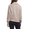 thumbnail image 3 of Danskin Women's Luxe Half Zip Pullover Top (Brown/Small), 3 of 6