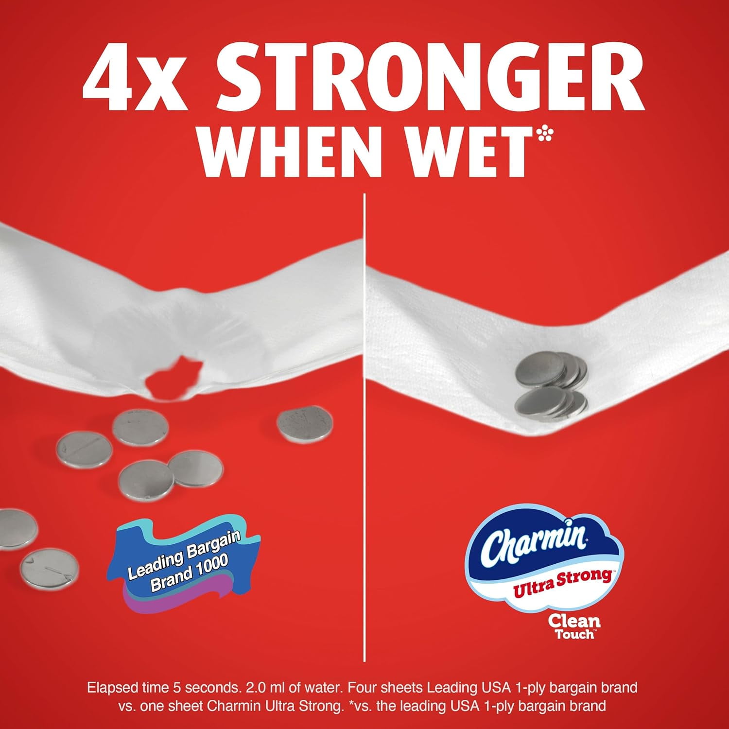 Ultra Strong Clean Touch Toilet Paper, 18 Family Mega Rolls = 90 Regular Rolls