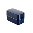 thumbnail image 1 of Advancent Fiambrera Aislamiento de alimentos Contenedor de mantenimiento fresco Bento Doble capa ABS Cajas de horno microondas para pícnic al aire libre Mostrada Azul Advancent HA067992-01, 1 of 6