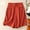 Red, variant on Rezuofi 2 Pcs Bermuda Shorts for Women Summer Dressy Casual Elastic High Waisted Wide Leg Knee Length Shorts with Pockets