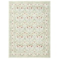 thumbnail image 1 of Washable Area Rug 5x7ft – Vintage Boho Floral Carpet, Non-Slip, Low Pile, Soft, Mark Resistant, Non-Shedding, Farmhouse Accent for Living Room, Bedroom, Dining Room – Beige, USA, 1 of 8