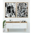 thumbnail image 7 of Kate and Laurel Sylvie Be Bold Framed Canvas Wall Art by Leah Nadeau, 31.5x41.5 Natural, Black and White Abstract Art for Wall, 7 of 7