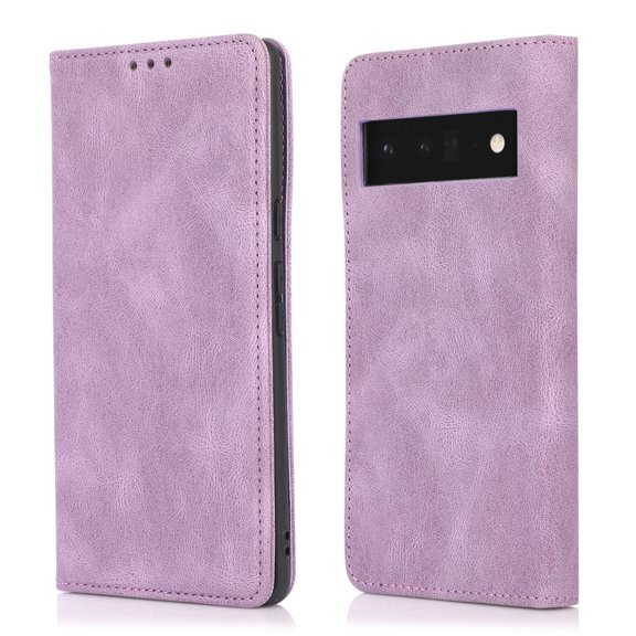 For Google Pixel 9 Pro XL Wallet Case, Premium PU Leather Magnetic Closure Slim Fit Cards Holder RFID Blocking Bumper Stand Folio Flip Cover Phone Case for Google Pixel 9 Pro XL, Purple