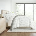 thumbnail image 3 of Duvet Cover Set - Ultra Soft & Breathable - Light Gray Farmhouse Botany Floral for Twin Size Size Bedding by Comfort Canopy, 3 of 21