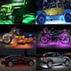 thumbnail image 3 of Speravity 6 piezas de luz de tira de plástico para chasis de automóvil 6 LED de Control remoto 600lm 12-15V RGB lámpara de rejilla Interior Bombillas para automóviles, 3 of 6