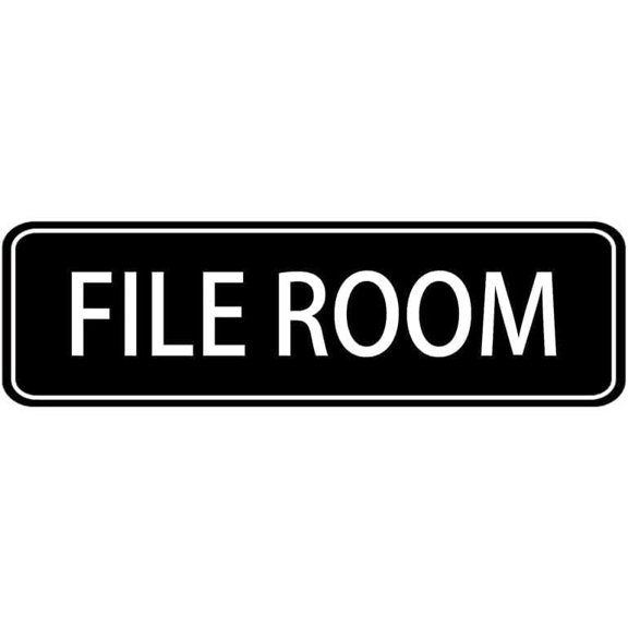 Acrylic Plastic Signs 3x10 Inch File Room Signs And Bright Acrylic Design Tape For Office Or Business Door Or Wall Decor Gift For Women Men