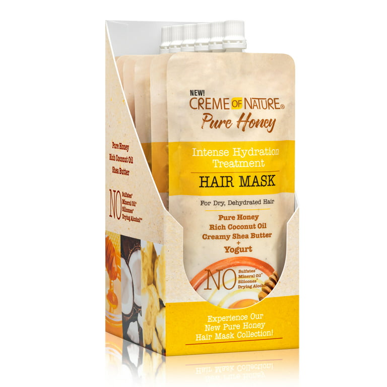gentagelse udmelding Knogle Creme of Nature Pure Honey Intense Moisture Treatment Hair Mask, 3.4 oz -  Walmart.com