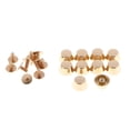 thumbnail image 1 of 10pcs Monedero Pies Cabeza de Clavo Perno Prisionero Plana Tornillo Trasero Remache de Perno Prisionero de Metal Hugo Cubos de remaches con forma de cubo, 1 of 8