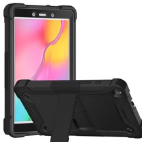 Dteck Case for Samsung Galaxy Tab A 8-inch SM-T290 T295 (2019 Released),3-Layers Multi-functional Case Shockproof Rubber Case Hybrid Hard Kickstand Protective Cover without Screen Protector,Black