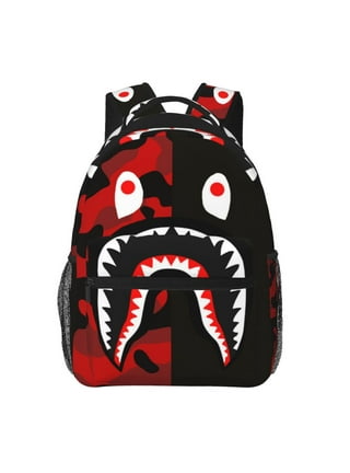 Bape backpack best sale red