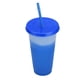 thumbnail image 2 of Thermosensitive Plastic Color Changing Cup Cold Changing Plastic Straw Cup 5× Color Changing Cups+1× Cup Brush+1× Straw Brush, 2 of 8