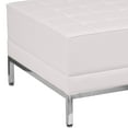 thumbnail image 3 of White Leather Ottoman White, 3 of 4
