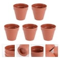 thumbnail image 6 of Tineasur 5PCS Sunlight Resistant Flower Pot Resin Coffee Indoor Plants Home Decor, 6 of 6