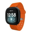 thumbnail image 3 of Cowboys Engraved Silicone Unisex Watch Band for Fitbit Versa 3 and Sense (Orange) by Affinity Bands, 3 of 4