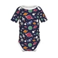 thumbnail image 2 of Balery Rocket Satellite Pattern Baby Climbing Clothes Infant Bodysuit Cute Infant Bodysuit Baby Romper-3 Months, 2 of 7