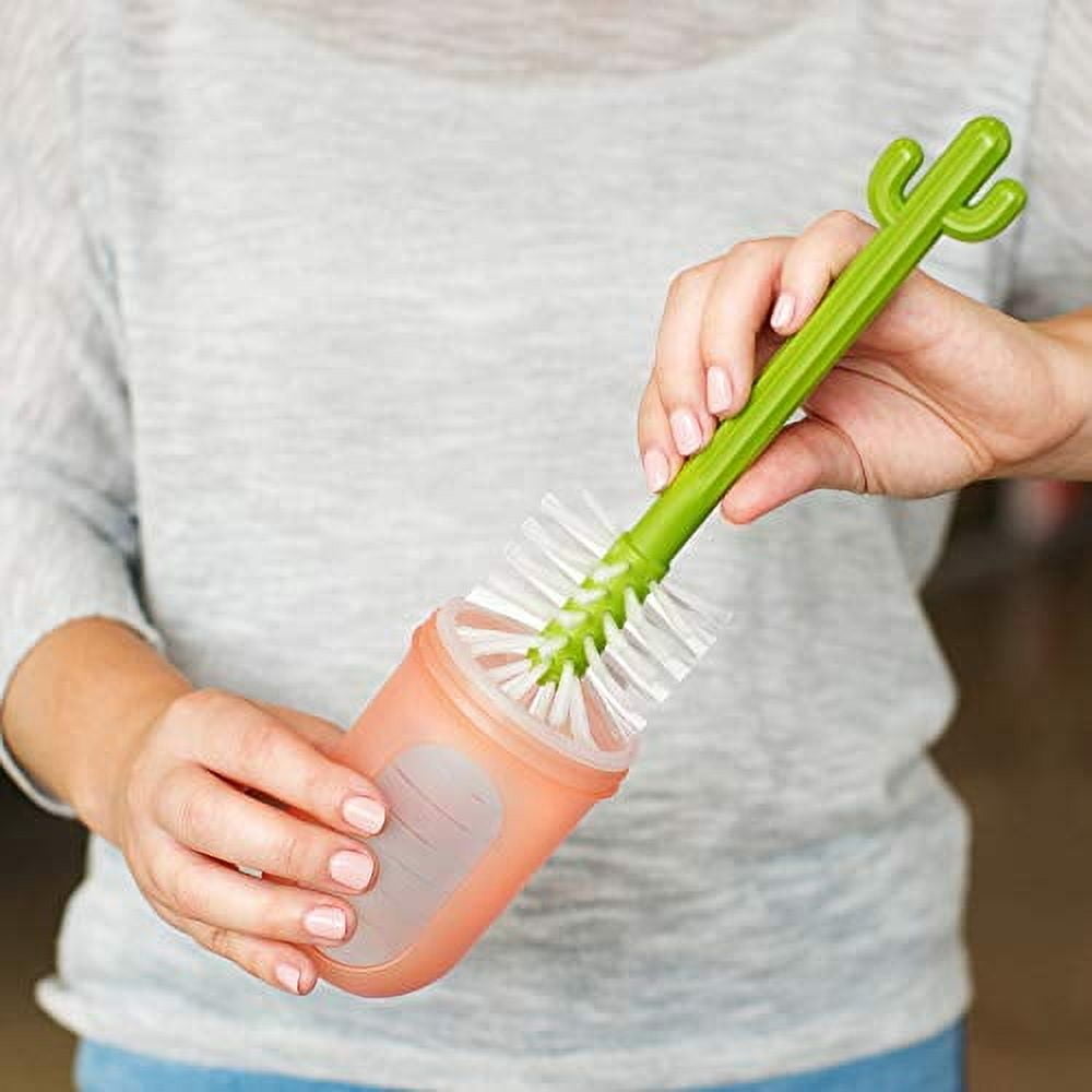 Boon Cacti Bottle Cleaning Brush Replacement Set, 4-Piece, Green