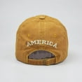 thumbnail image 3 of AOOCHASLIY Hats for Women Clearance Adult Classic American Flag Washed Old Letter American Sunshade Baseball Cap, 3 of 6