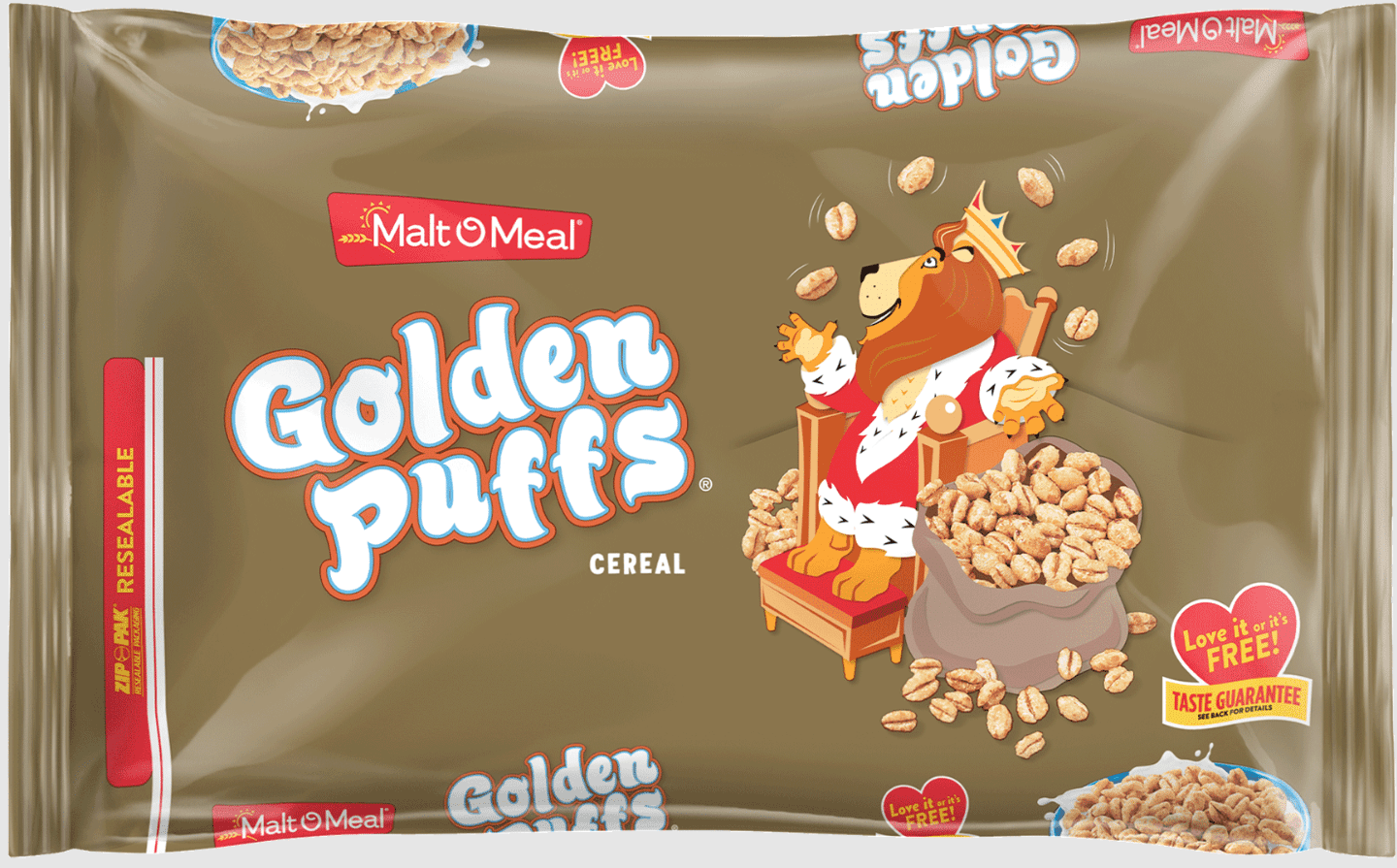MaltOMeal Golden Puffs® Kids Breakfast Cereal, Family Size Bulk