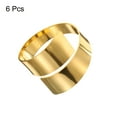 thumbnail image 3 of 6 piezas de anillos de servilleta de metal dorado irregulares para la cena, 3 of 6