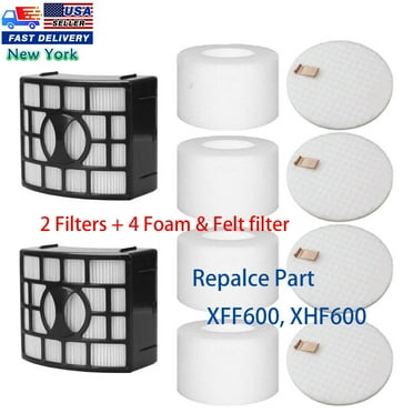 Replacement Filter Kit For Shark NV400 NV401 NV402 Rotator Vacuum - 2 Foam Felt + 1 HEPA