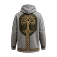 thumbnail image 2 of Bysome Boys Sweatshirts Graphic Print Long Sleeve Hooded Tees Autumn Halloween Comfortable Boys Hoodies Size 8-9 Years Light Gray, 2 of 3