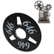 thumbnail image 4 of 1/4 10in Take Up Reel 3 Holes Open Reel Aluminum Alloy Bend Proof Low Noise Universal Takeup Reel for Replacement Black, 4 of 5
