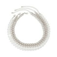 thumbnail image 5 of Ziurtnc 3 Pcs/Set Women Necklace Smooth Multi-layered Faux Pearl Adjustable Length Stainless Alloy Neck Decoration Jewelry Birthday Gift Party Prom Choker Necklace, 5 of 8