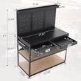 thumbnail image 6 of Heavy Duty Garage Workbench – 1000 lbs Capacity with Pegboard, Drawers, and Hooks, 6 of 6