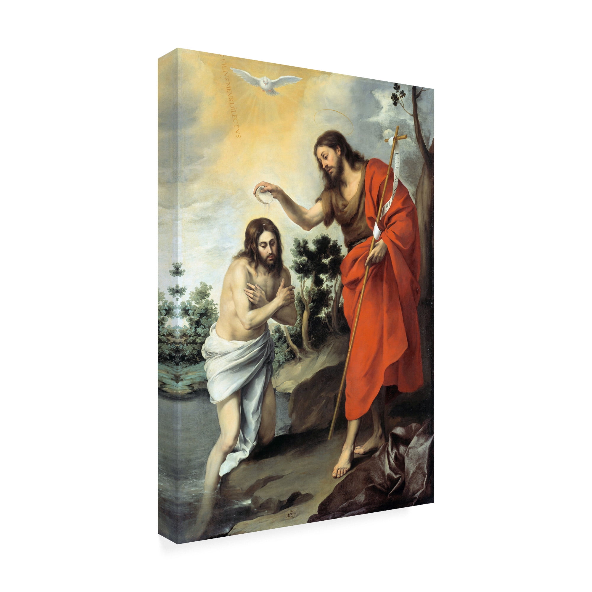 Murillo 'The Baptism of Christ' Canvas Art