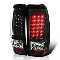 Spec-D Tuning Black Housing LED Tail Lights Compatible with 2003-2006 Chevy Silverado 1500 2500 3500, 2004-2006 Chevy Silverado 3500, Left   Right Pair Assembly