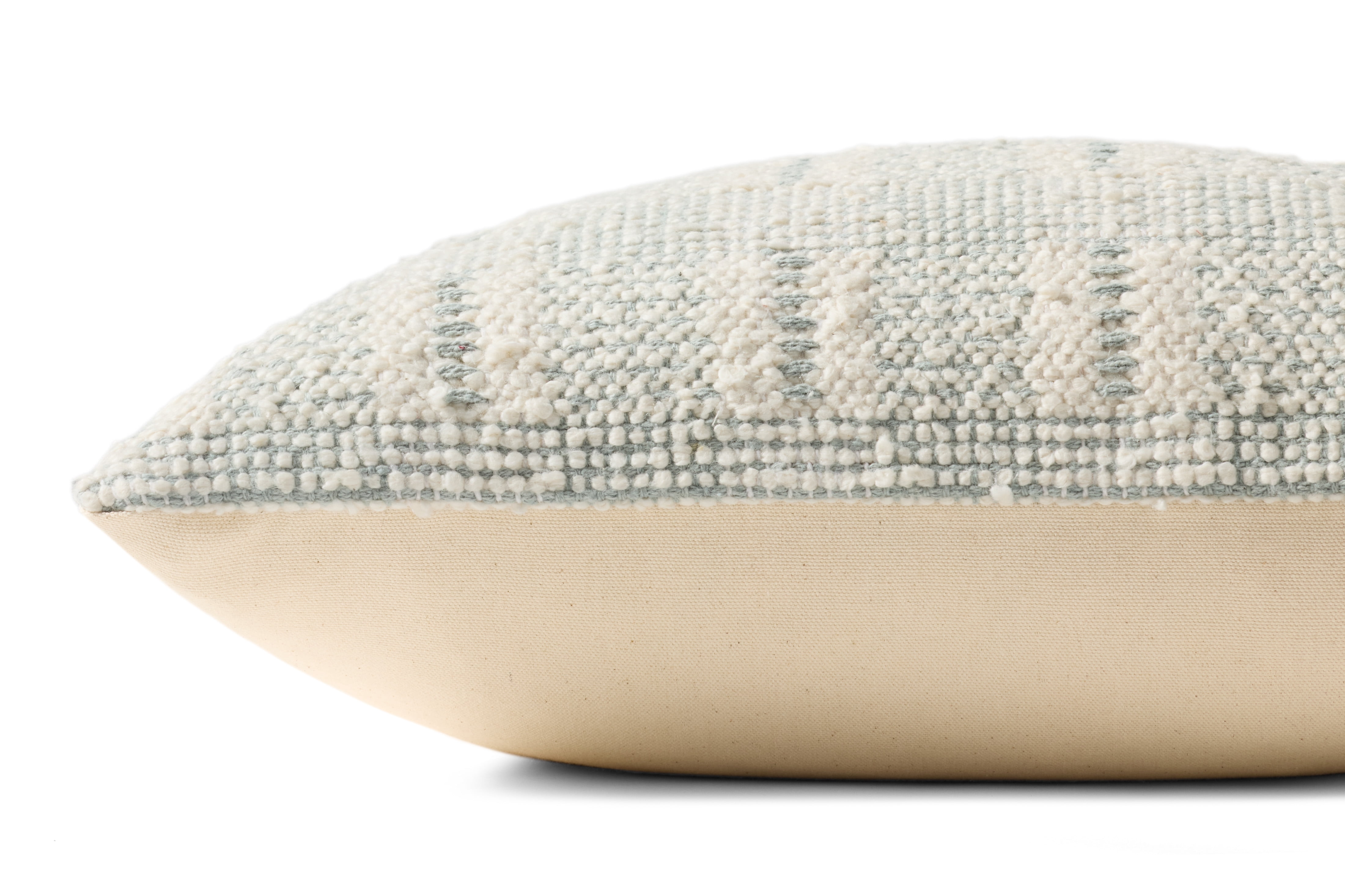 Loloi PLL0185 Ivory / Blue 18'' x 18'' Decorative Pillow