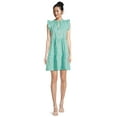 thumbnail image 2 of Time and Tru Women's Tiered Cotton Poplin Dress, 2 of 5