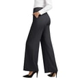 thumbnail image 5 of Laqbezok Women's High Waist Flare Yoga Pants, Bootcut Work Trousers with Pockets, Athletic Dress Slacks for Office & Gym, 5 of 7