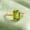 Rose Plated, variant on Emerald Cut Peridot Gemstone Trendy Ring, 925 Sterling Silver Yellow Gold Plated Pretty Bezel Ring, August Birthstone Jewelry Wedding Anniversary Gift