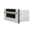 thumbnail image 4 of ZLINE Autograph Edition 30" 1.2 cu. ft. Built-In Microwave Drawer in Fingerprint Resistant Stainless Steel with Champagne Bronze Accents, 4 of 5