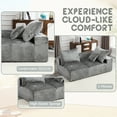 thumbnail image 3 of Chenille Fabric 2-Person Couch / Relaxing in the Living Room, 3 of 4