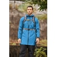 thumbnail image 4 of COOFANDY Men's Raincoats Waterproof Hooded In Size Long Windbreaker For Winter Fall, 4 of 5