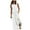 White, variant on VSSSJ Women's Sleeveless Casual Summer Long Dresses Solid Color Tunic Crewneck Split Flowy Vacation Loose Maxi Dress with Pockets Red S