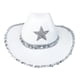 thumbnail image 1 of Sombrero de vaquero, sombreros de ala, sombrero de mujer para verano, accesorios de disfraz para libre Blanco Sunnimix Sombrero de vaquero, 1 of 8