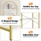 thumbnail image 4 of Arched 5 - tier estante de libros exposición racks, de altura bookshelves, moderno almacenamiento rack estante, grande wood book estante dormitorio, sala de estar, home o oficina (blanca), 4 of 8
