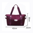 thumbnail image 3 of Bolsas de lona Oxford para equipaje informal de viaje para ir de compras Fitness Gym Blue JShteea Para Estrenar, 3 of 9